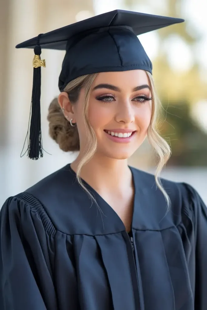 Graduation Hairstyles With Cap