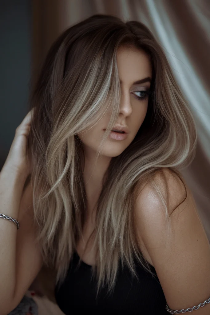 Smoky Blonde Highlights