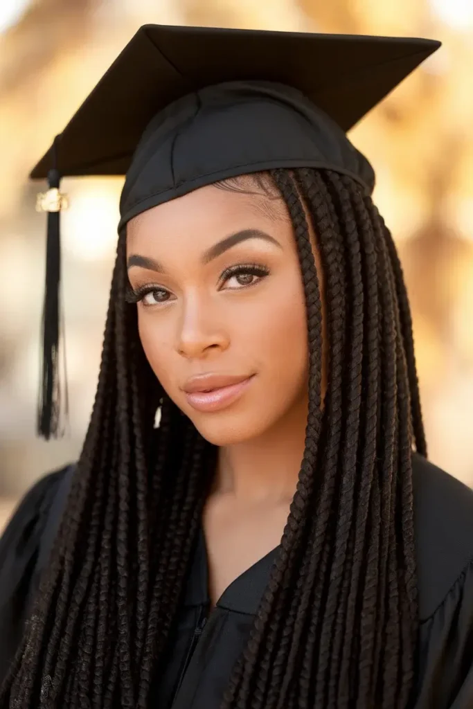 Graduation Hairstyles With Cap
