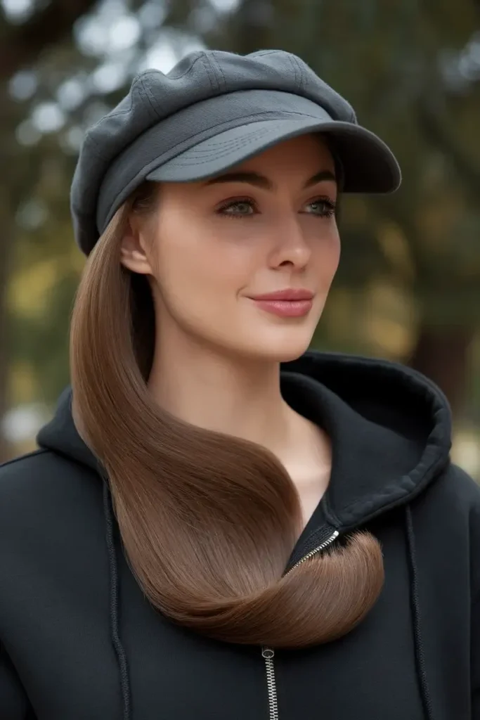 Baseball Cap Hairstyles for Women