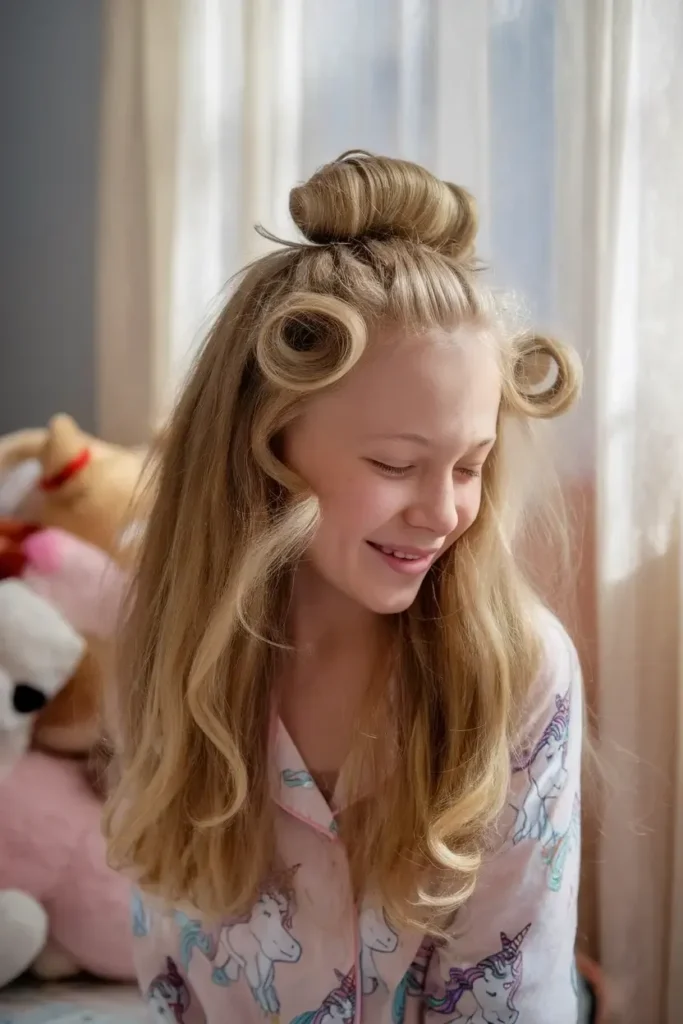 Sock Bun Curls