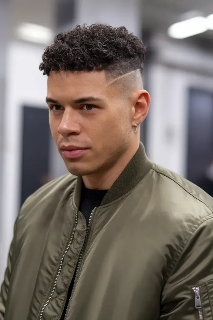 Short Curly Fade