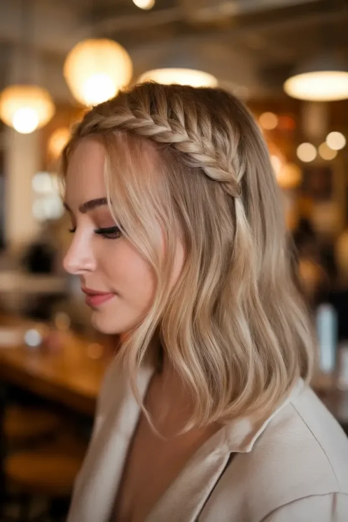 Heart Accent French Braid