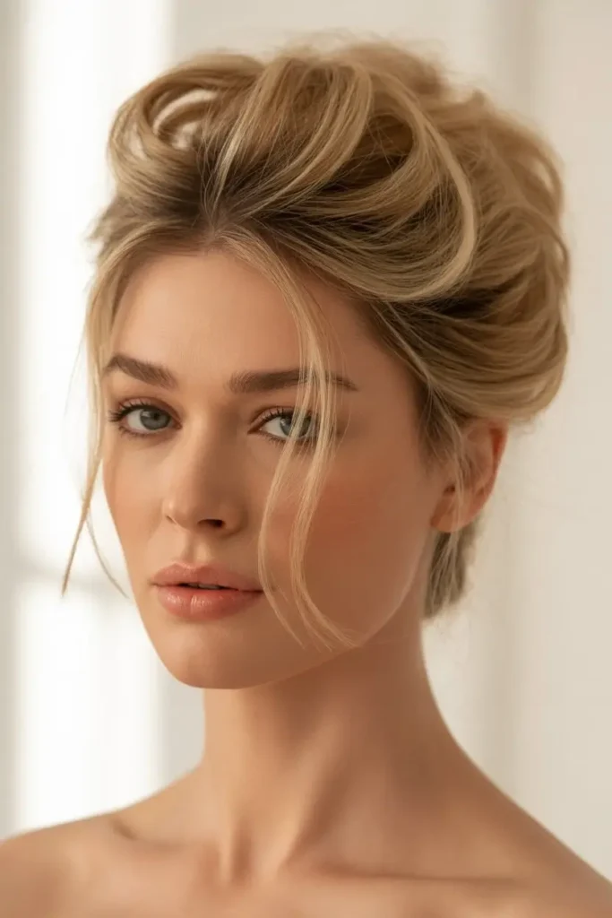 Bardot-Inspired Updo