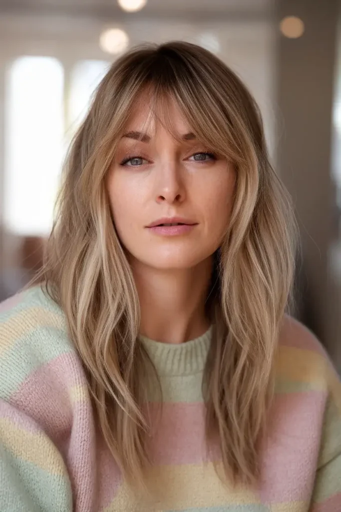 Bangs For Round Face