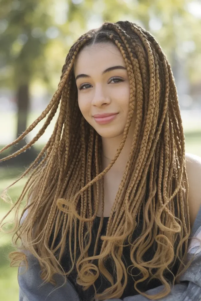 Big Box Braids Hairstyles