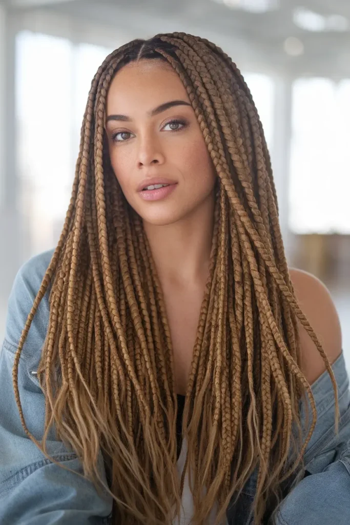 Big Box Braids Hairstyles