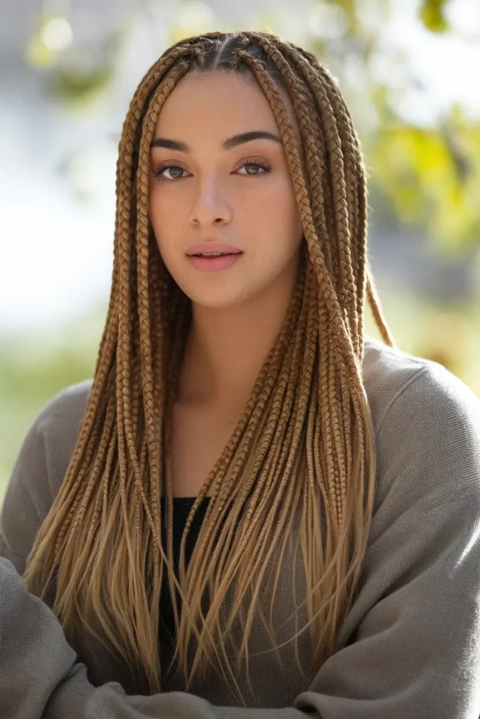 Big Box Braids Hairstyles