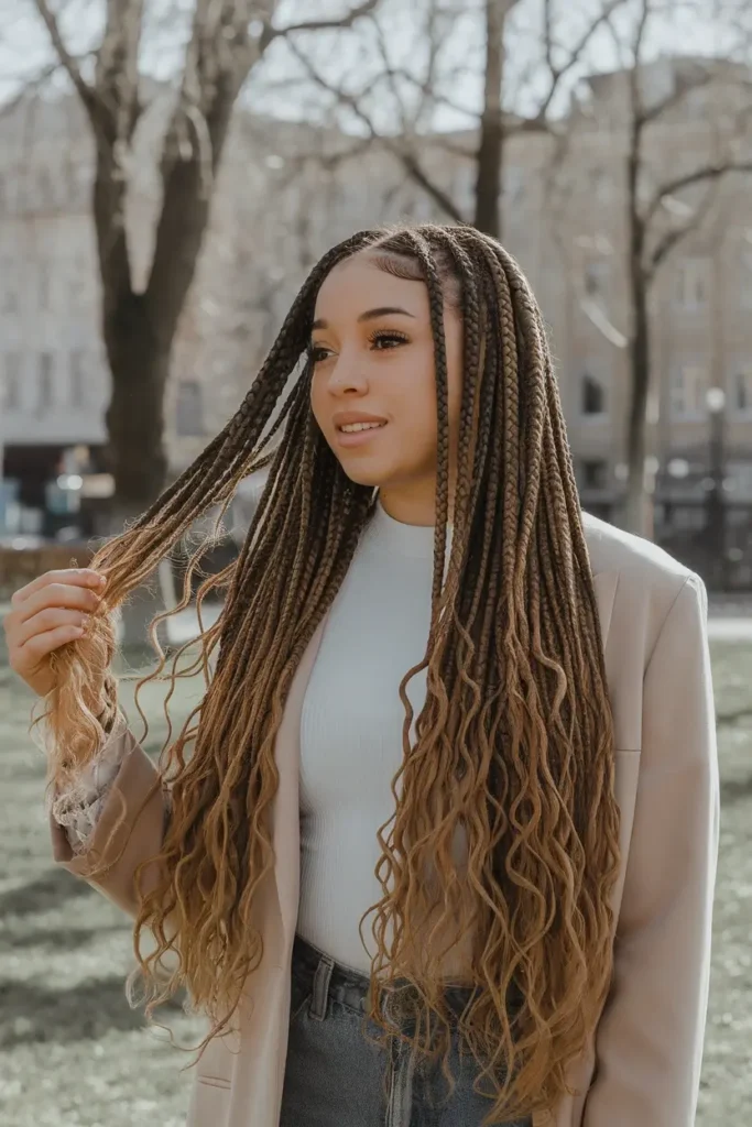 Big Box Braids Hairstyles