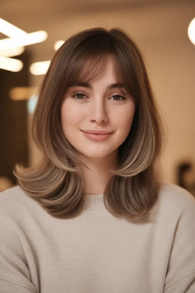 Bangs For Round Face