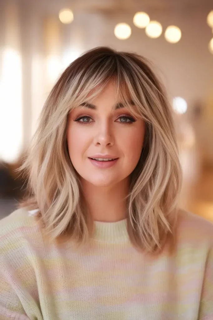 Bangs For Round Face