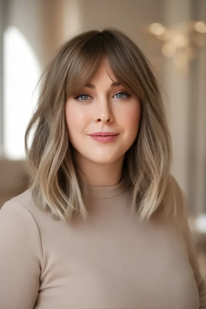 Bangs For Round Face