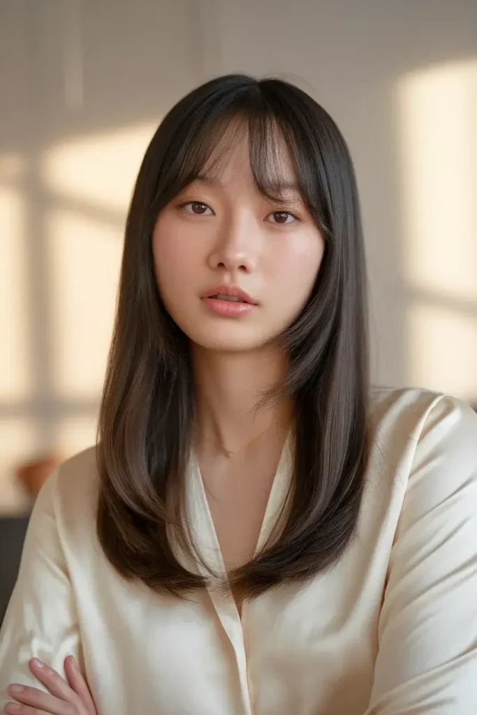 Bangs For Round Face