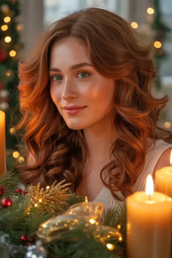 Warm Golden Blonde Holiday Hair Color