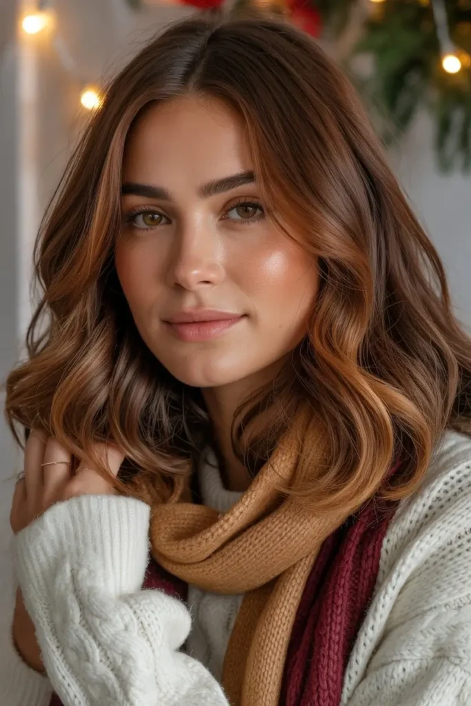Gingerbread Brown Holiday Hair Color