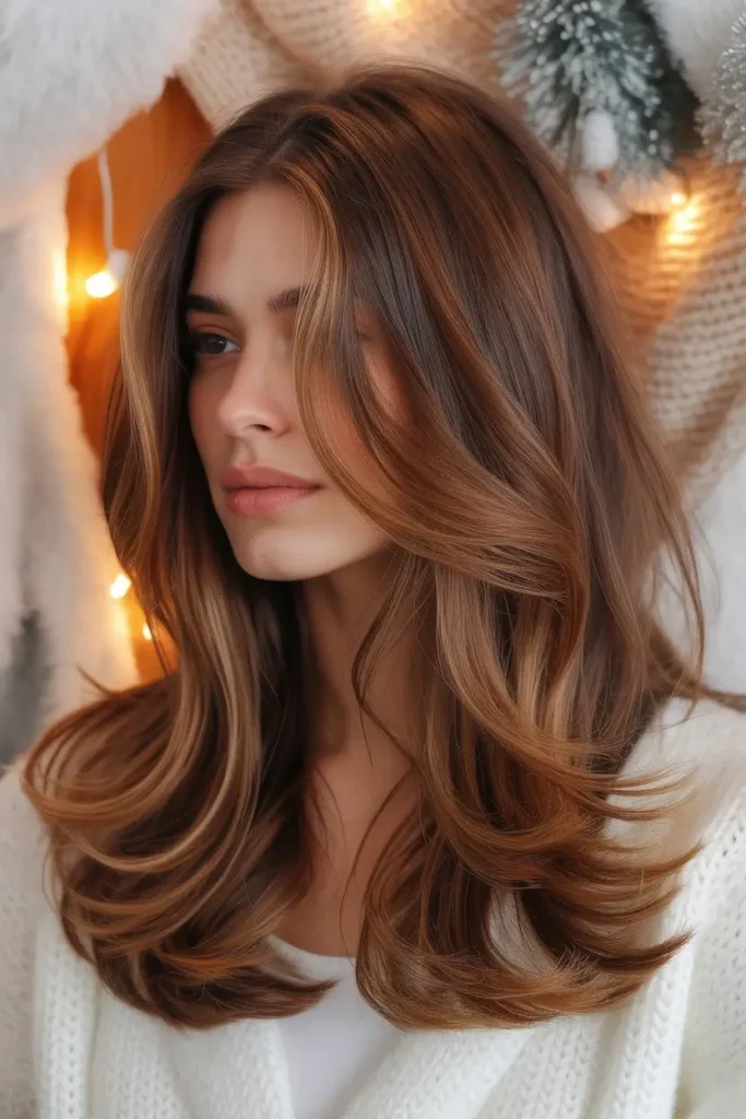 Espresso Brown Christmas Hair Color