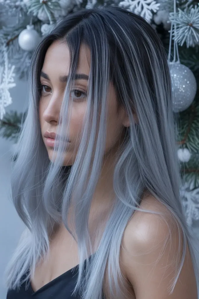 Face-Framing Blonde Christmas Hair Color