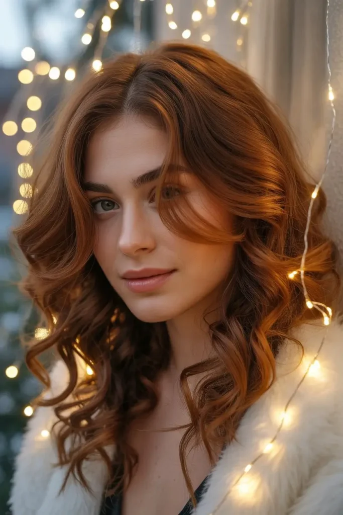Chestnut Brown Christmas Hair Color