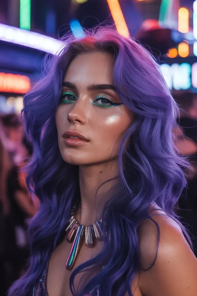 Ultra Violet Christmas Hair Color
