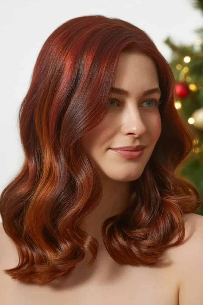Cherry Cola Christmas Hair Color
