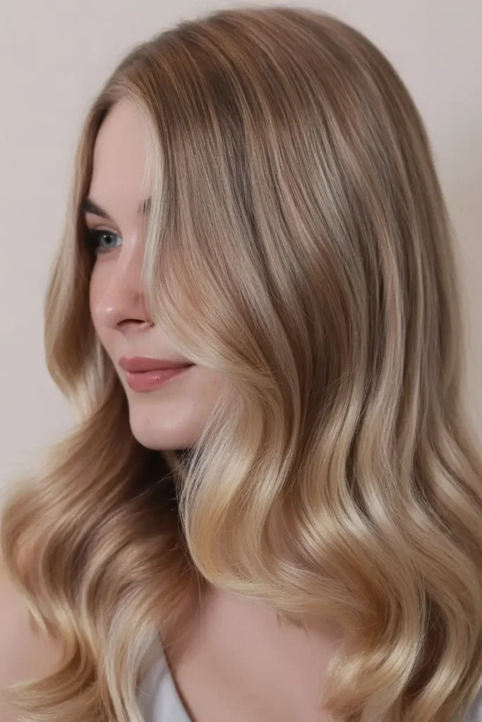 Golden-Tinted Ash Blonde