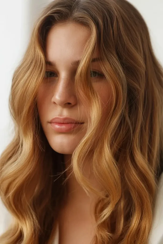 Honey Blonde With Face-Framing Highlights