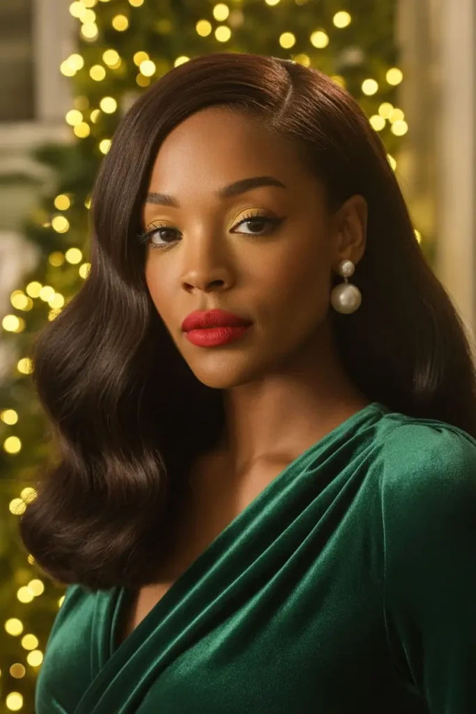 Christmas Hairstyles for Black Women