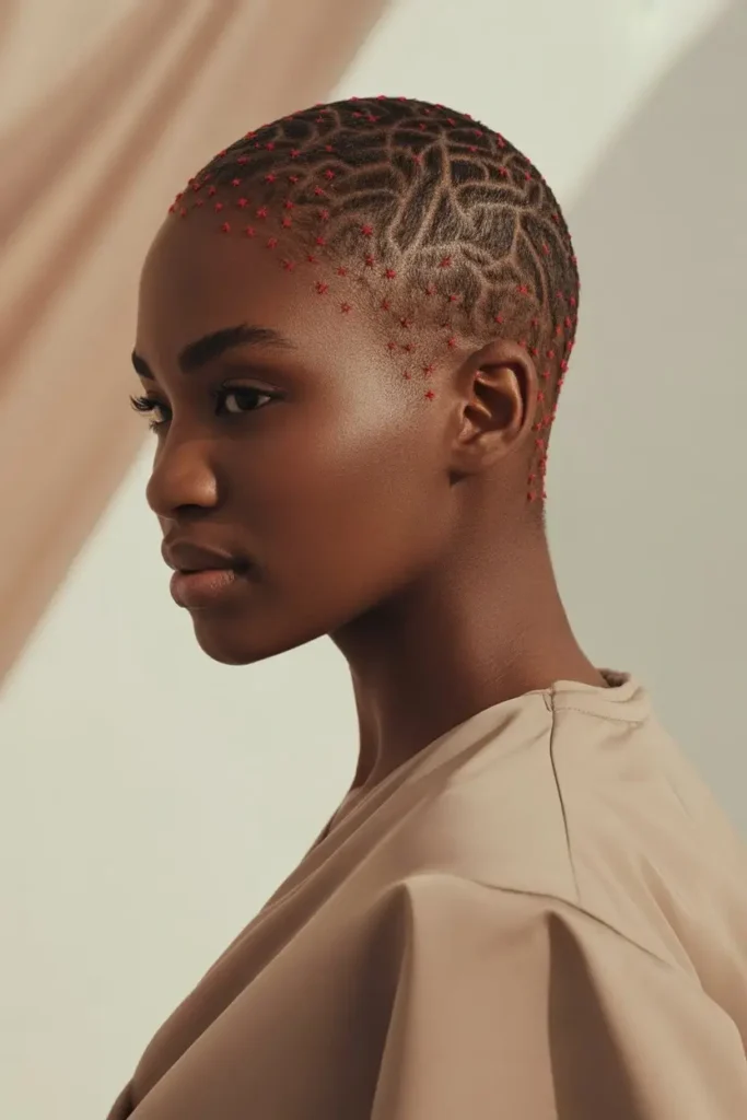 Buzz Cut With Designs for the Holidays