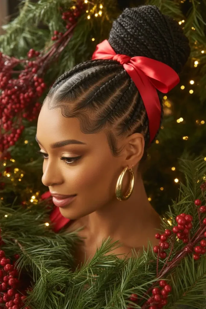 Romantic Low Bun for Holiday Dinners